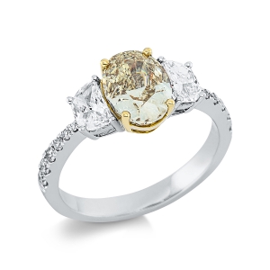 Ring 4er-Krappe 18 kt WG+GG, GIA2223213328