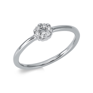 Ring 18 kt WG Kreis