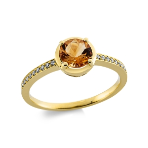Ring 4er-Krappe 18 kt GG