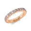Ring 4er-Krappe 18 kt RG, Flex-Band, variabel