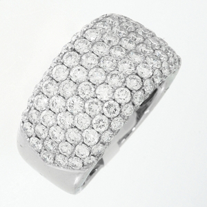 Pavé Ring  18kt Weißgold mit 3,28ct Diamanten