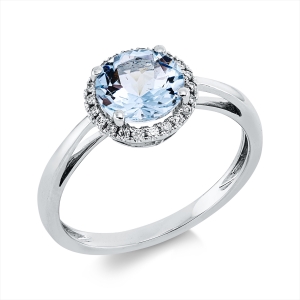 Ring 4er-Krappe 18 kt WG