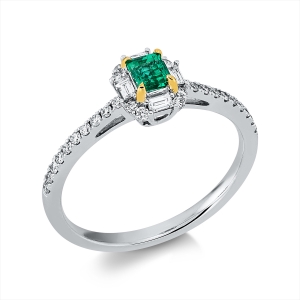 Ring 18 kt WG+GG