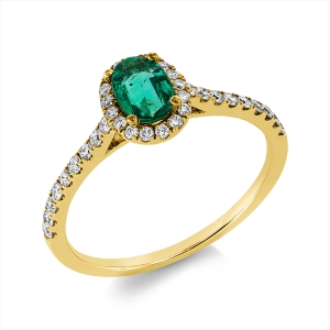Ring 4er-Krappe 18 kt GG