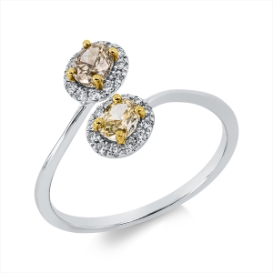 Ring 18 kt WG+GG
