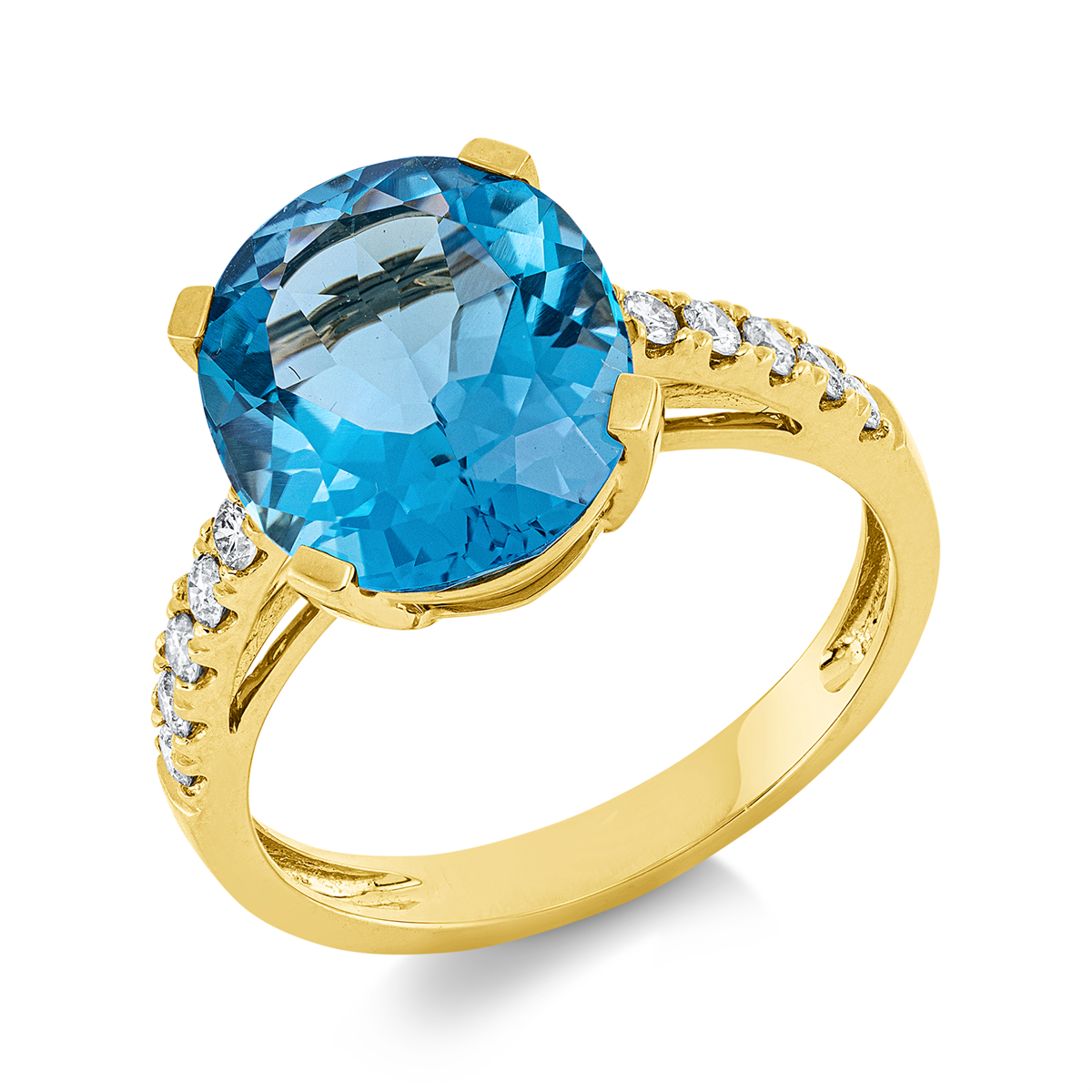 Ring 4er-Krappe 18 kt GG