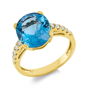 Ring 4er-Krappe 18 kt GG