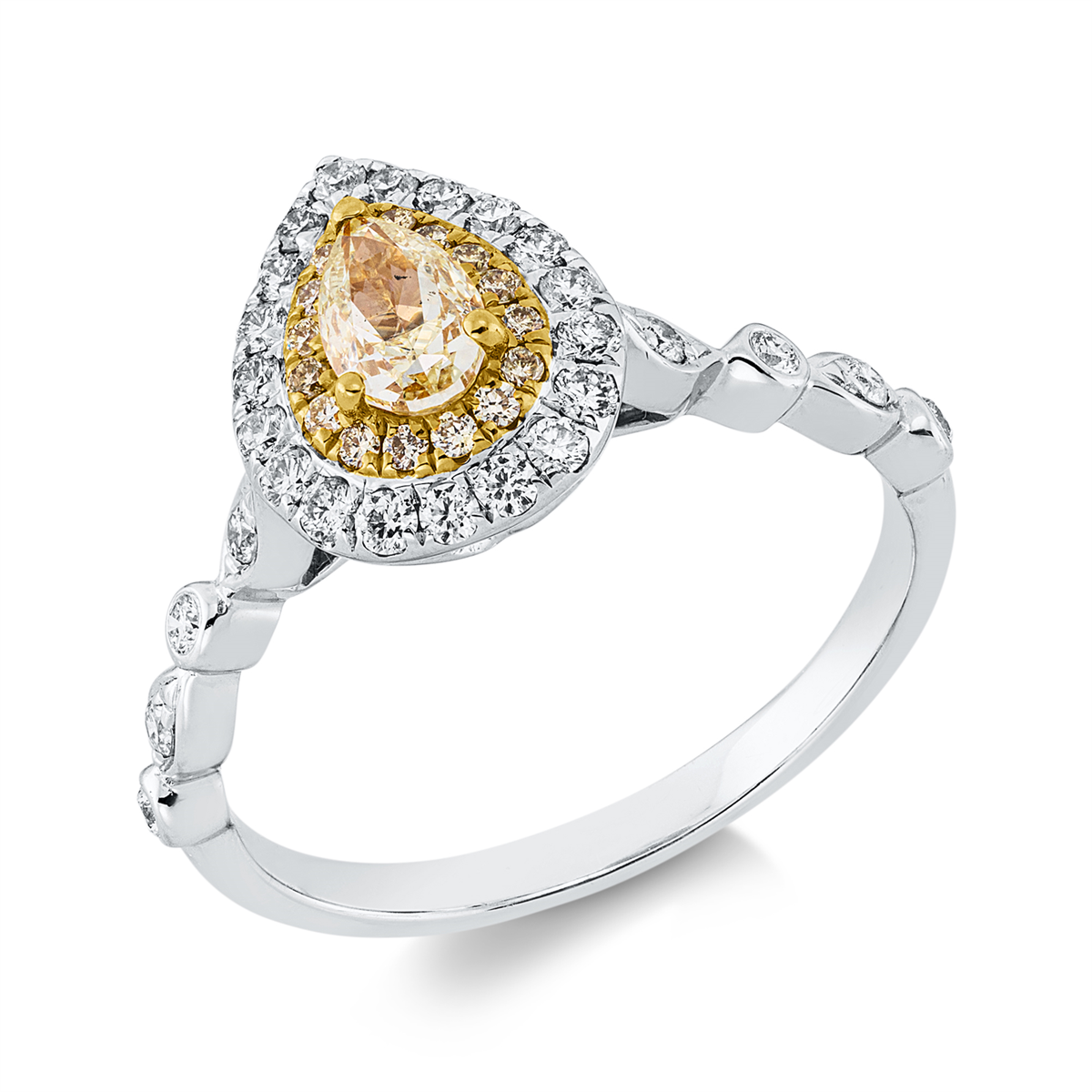 Ring 18 kt WG+GG