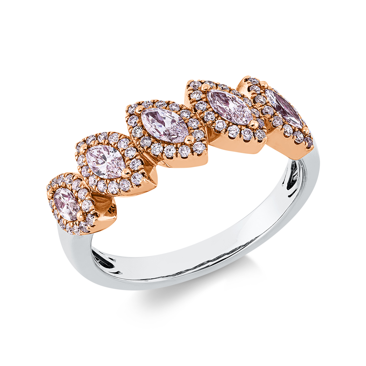 Ring 18 kt WG+RG
