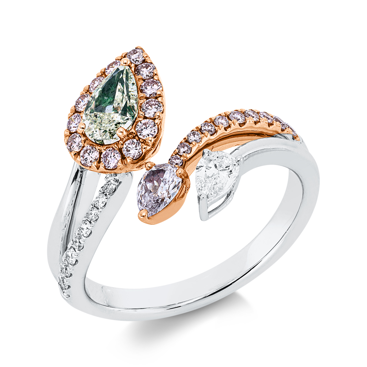 Ring 18 kt WG+RG