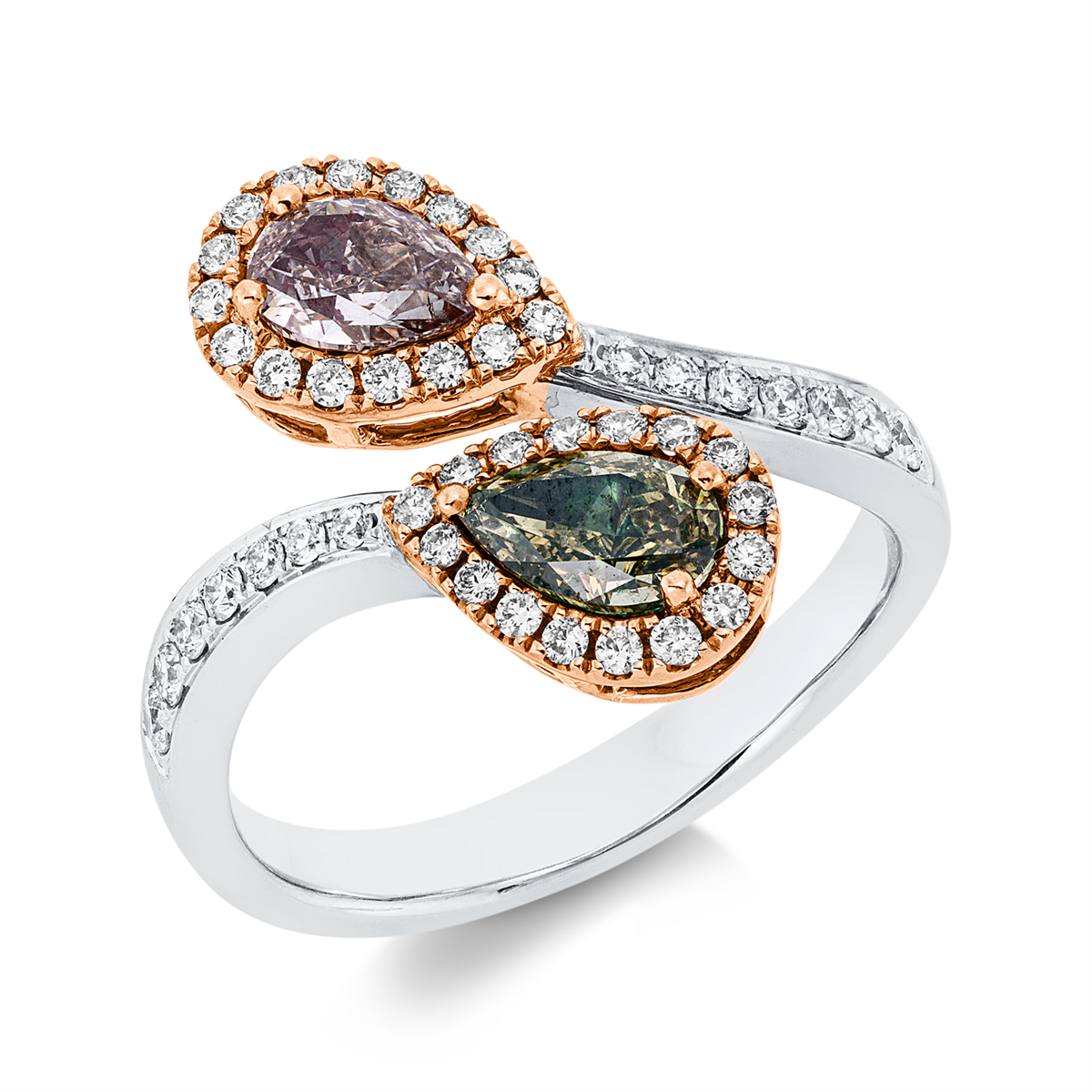 Ring 18 kt WG+RG