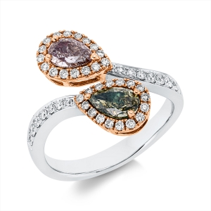 Ring 18 kt WG+RG