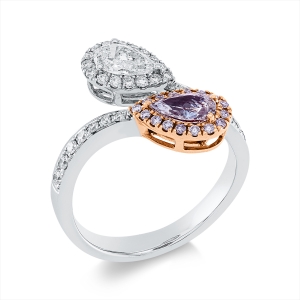 Ring 18 kt WG+RG