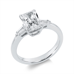 Ring 4er-Krappe 18 kt WG, IGI 626432006