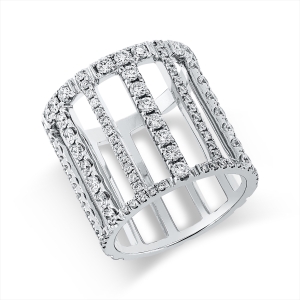 Ring  18kt Weißgold mit 1,46ct Diamanten