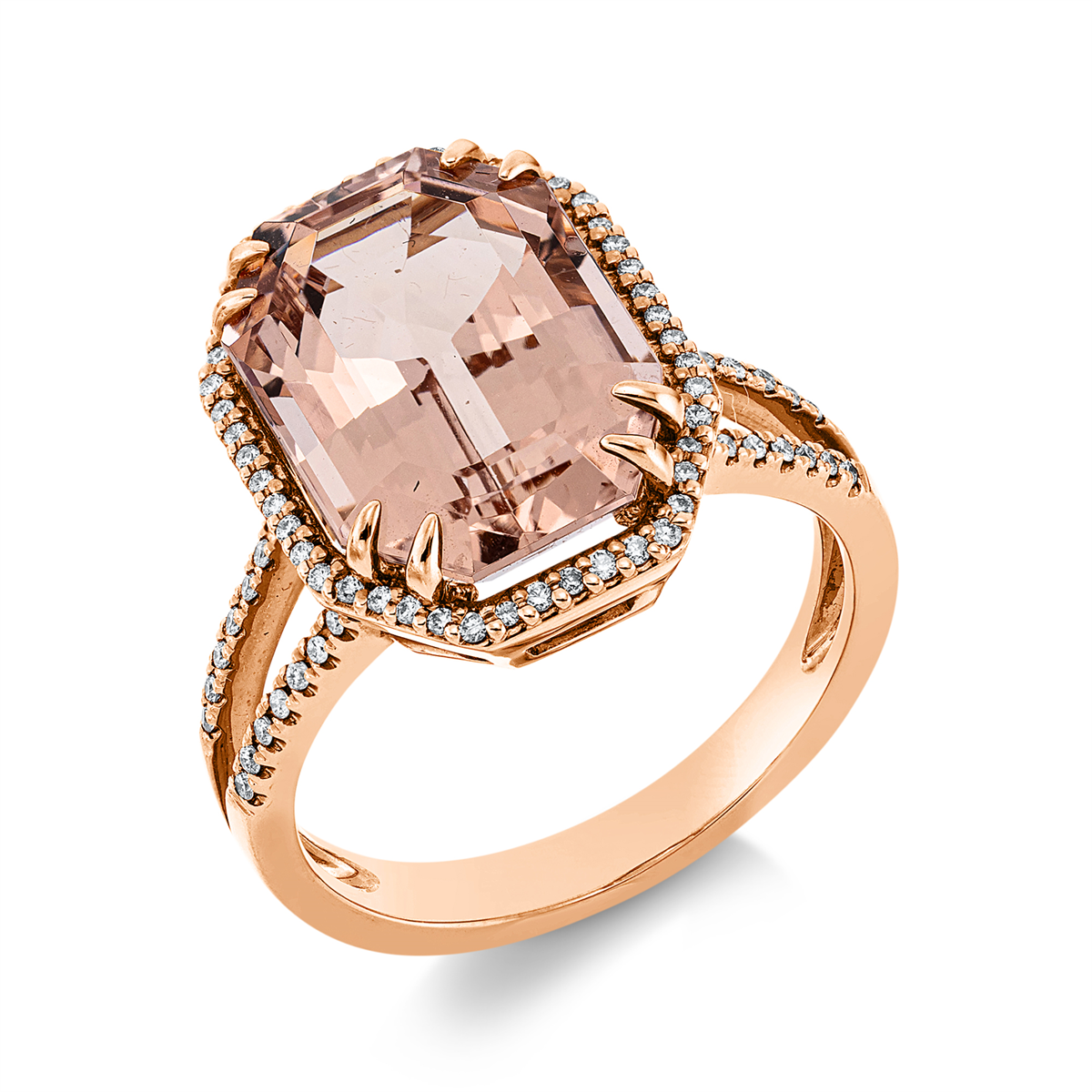Ring 4er-Krappe 18 kt RG