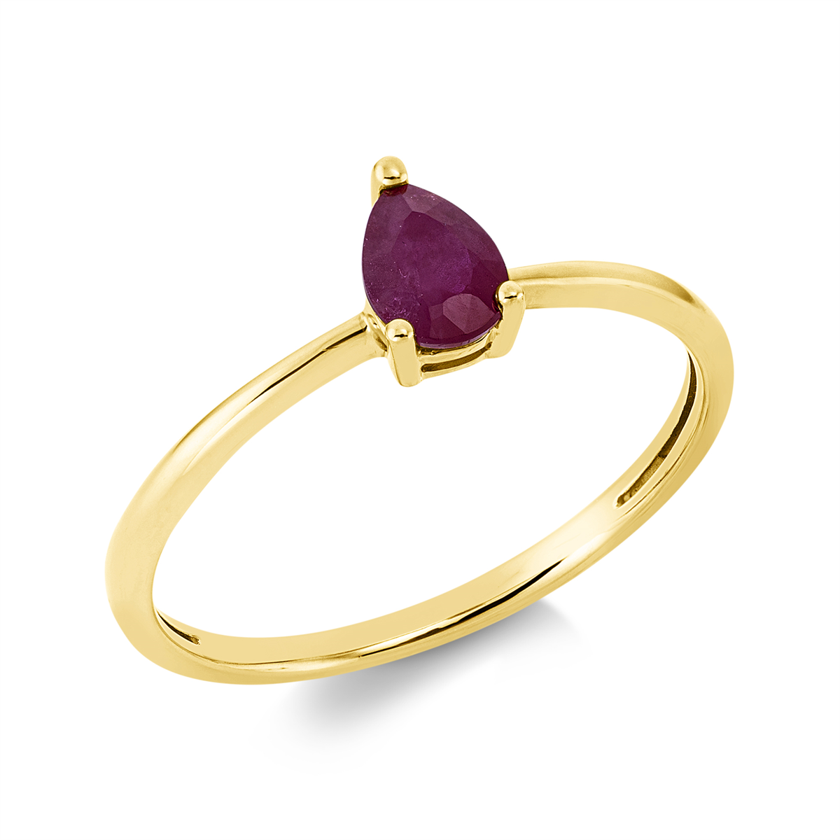 Ring 3er-Krappe 18 kt GG Tropfen