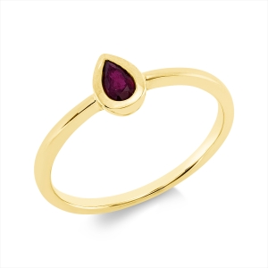 Ring Zarge 18 kt GG Tropfen