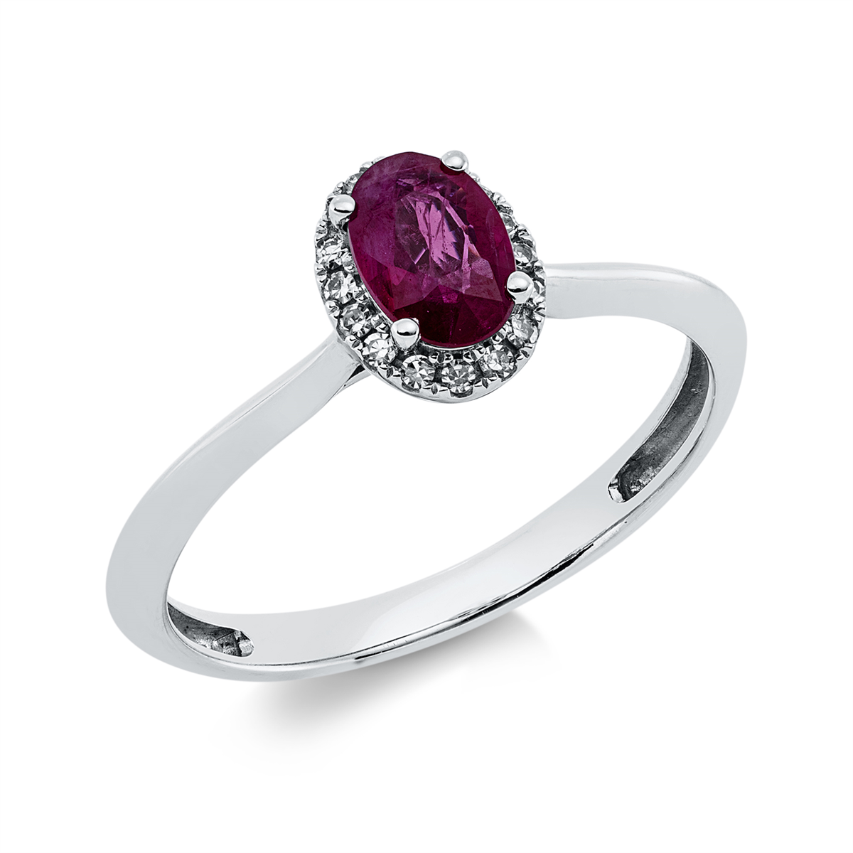 Ring 4er-Krappe 18 kt WG
