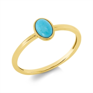 Ring Zarge 18 kt GG Oval