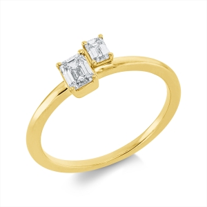 Ring  18kt Gelbgold mit 0,42ct Diamanten