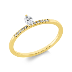 Ring 2er-Krappe 18 kt GG
