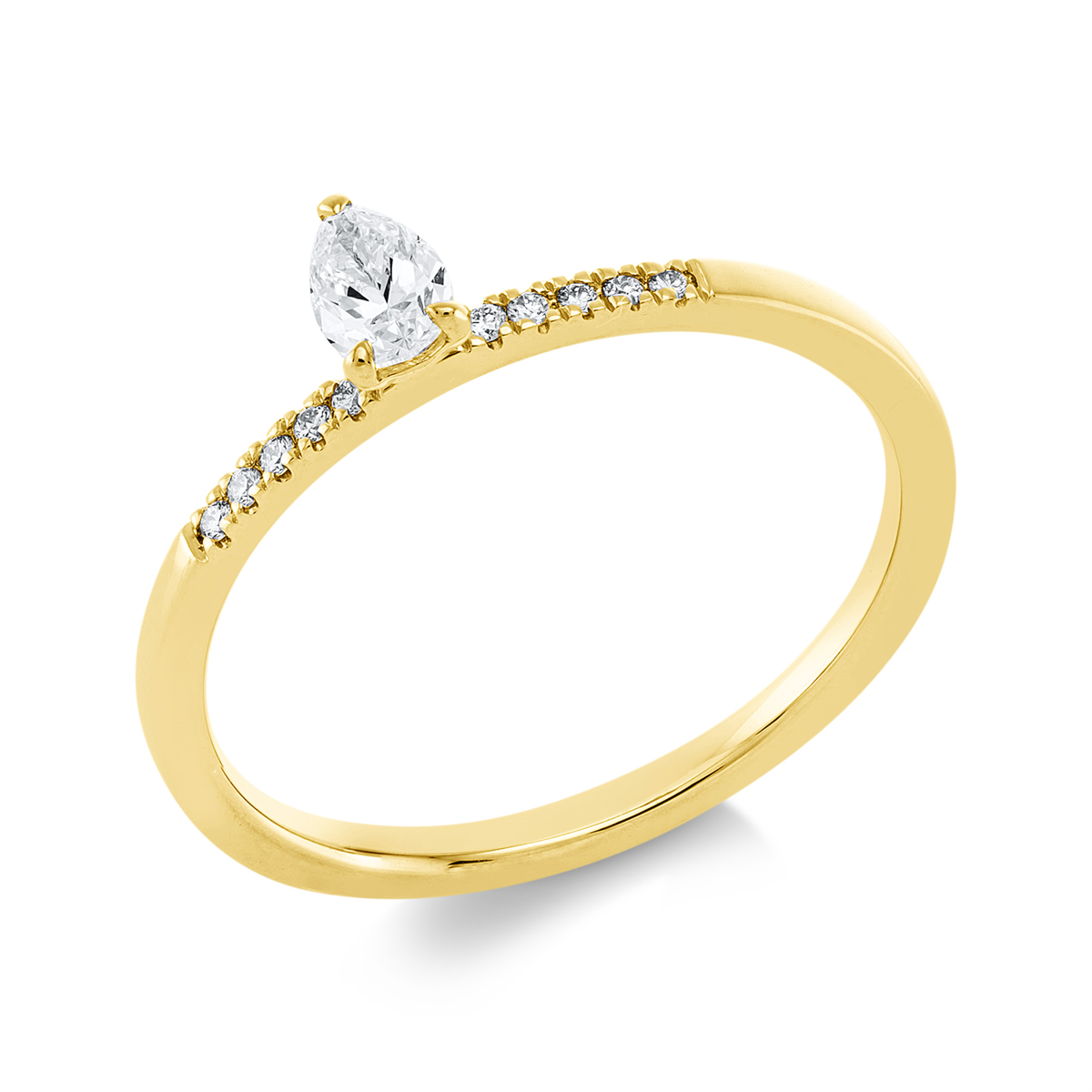 Ring 3er-Krappe 18 kt GG