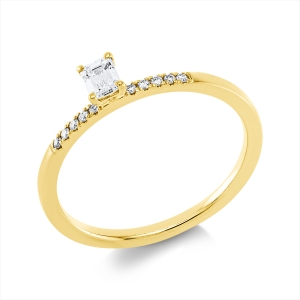 Ring 4er-Krappe 18 kt GG