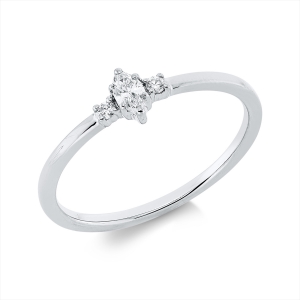 Ring 2er-Krappe 18 kt GG