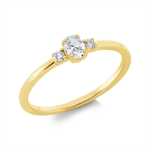 Ring 4er-Krappe 18 kt GG