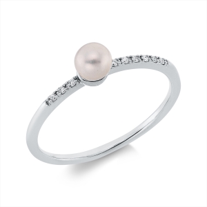 Ring  18kt Gelbgold mit 0,03ct Diamanten