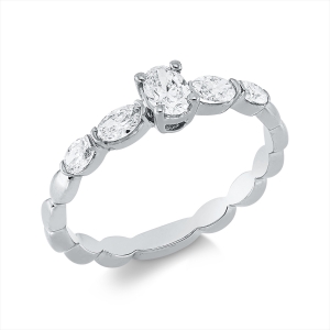 Solitaire Ring  18kt Gelbgold mit 0,52ct Diamanten