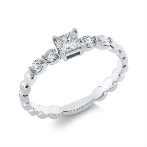 Solitaire Ring  18kt Gelbgold mit 0,45ct Diamanten