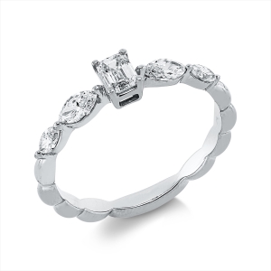 Solitaire Ring  18kt Gelbgold mit 0,53ct Diamanten