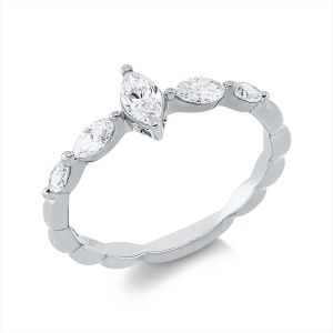 Solitaire Ring  18kt Gelbgold mit 0,54ct Diamanten