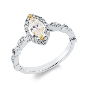 Ring 18 kt WG+GG