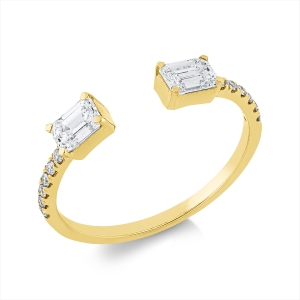 Ring 4er-Krappe 18 kt GG
