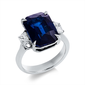 Ring 4er-Krappe 18 kt WG, 2 GIA's