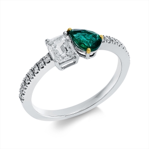 Ring 18 kt WG+GG