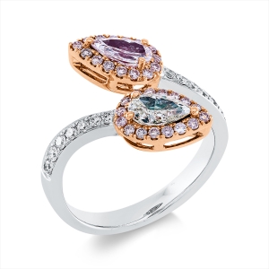 Ring 18 kt WG+RG