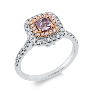 Ring 4er-Krappe 18 kt WG+RG
