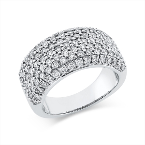 Pavé Ring  18kt Weißgold mit 1,86ct Diamanten