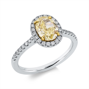 Ring 4er-Krappe 18 kt WG+GG, GIA_7381994332