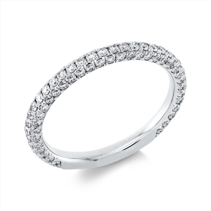 Pavé Ring  18kt Weißgold mit 0,85ct Diamanten
