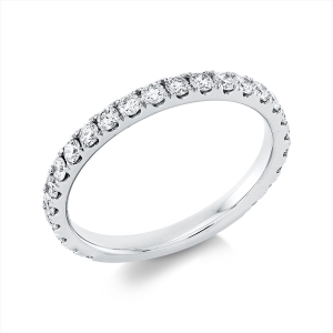 Infinity Memoire Ring  18kt Weißgold mit 0,65ct Diamanten
