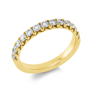Memoire halb Ring  18kt Gelbgold mit 0,63ct Diamanten