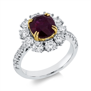 Ring 18 kt WG+GG