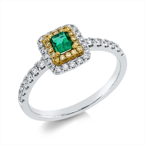 Ring 18 kt WG+GG
