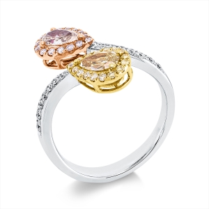 Ring 18 kt WG+GG+RG