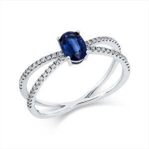 Ring 4er-Krappe 18 kt WG